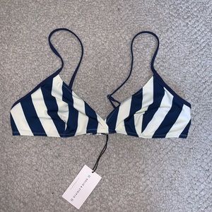 NWT Solid & Striped Brigitte Swim Top